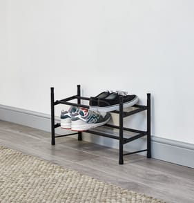 Utility 2 Tier Extending Shoe Rack 