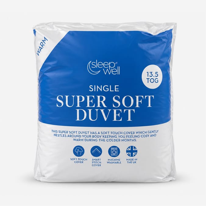 Sleep Well Super Soft Duvet 13.5 Tog - Single