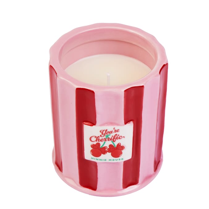 Disney Minnie Mouse Cherries Ceramic Candle