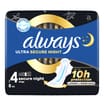 Always Ultra Sanitary Towels Secure Night With Wings 8 Pads
