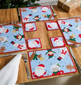 Festive Feeling Placemats & Coasters - Sleigh Bells