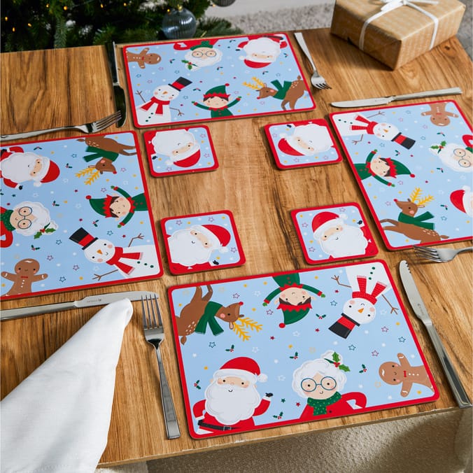 Festive Feeling Placemats & Coasters - Sleigh Bells