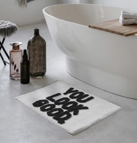 Home Collections Slogan Bath Mat - You Look Good