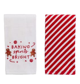 Festive Feeling Tea Towels 2 Pack - Gingerbread