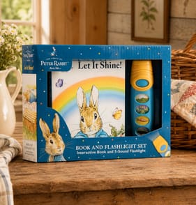 Peter Rabbit Interactive Book & Flash Light Gift Set