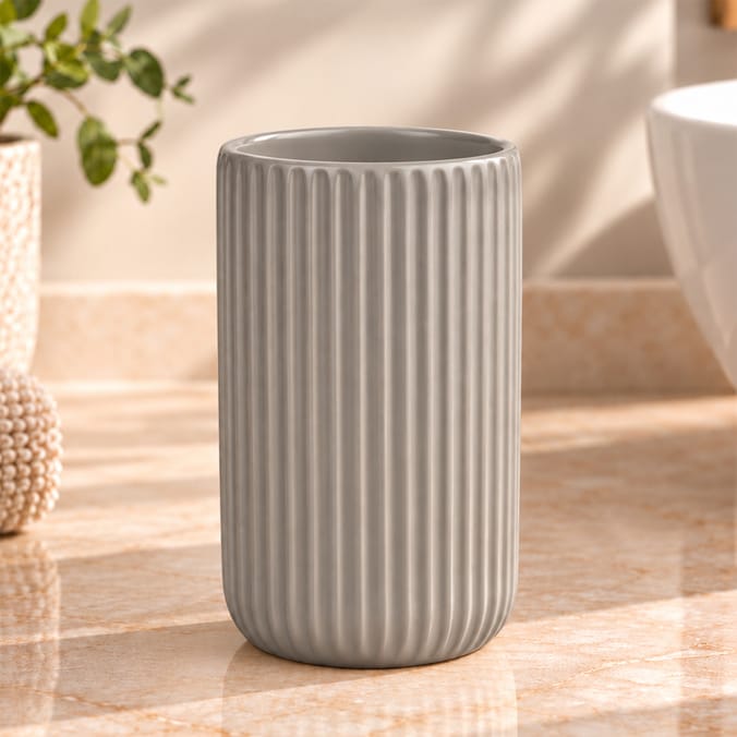 Ribbed Ceramic Tumbler