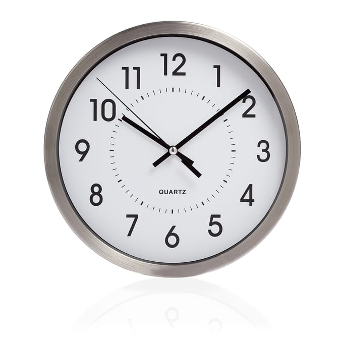 Home Collections 10" Aluminium Clock
