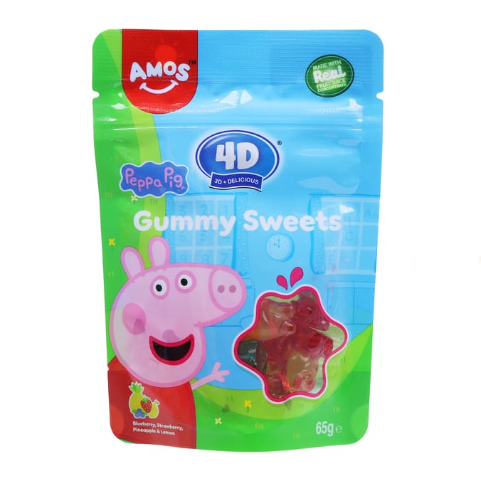 Amos 4D Gummy Sweets 65g - Peppa Pig