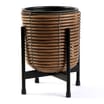 Jardin Round Rattan Planter On Stand