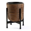 Jardin Round Rattan Planter On Stand