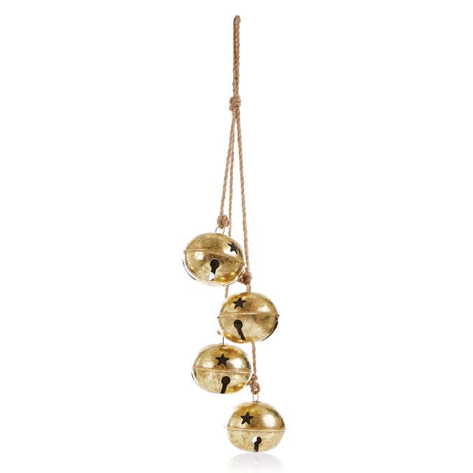 Winter Charm Large Gold Bells