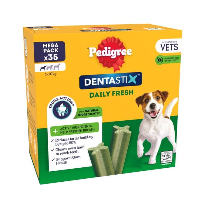 Pedigree Dentastix Fresh Daily Dental Chews Small Dog - 35 Sticks