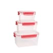 Kitchen Solutions Deep Clip Lock Containers 3 Pack