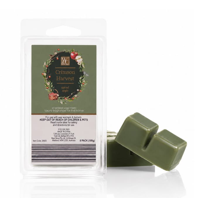 Wickford & Co Scented Wax Melts 8 Pack - Crimson Harvest  