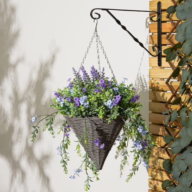 Jardin Artificial Rose Cone Basket