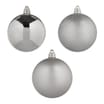 Nordic Spirit 15cm Baubles 3 Pack - Silver