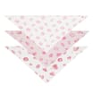 Pure Baby Bandana Bib 3 Pack - Pink