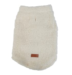  My Pets Teddy Fleece Cream Dog Coat