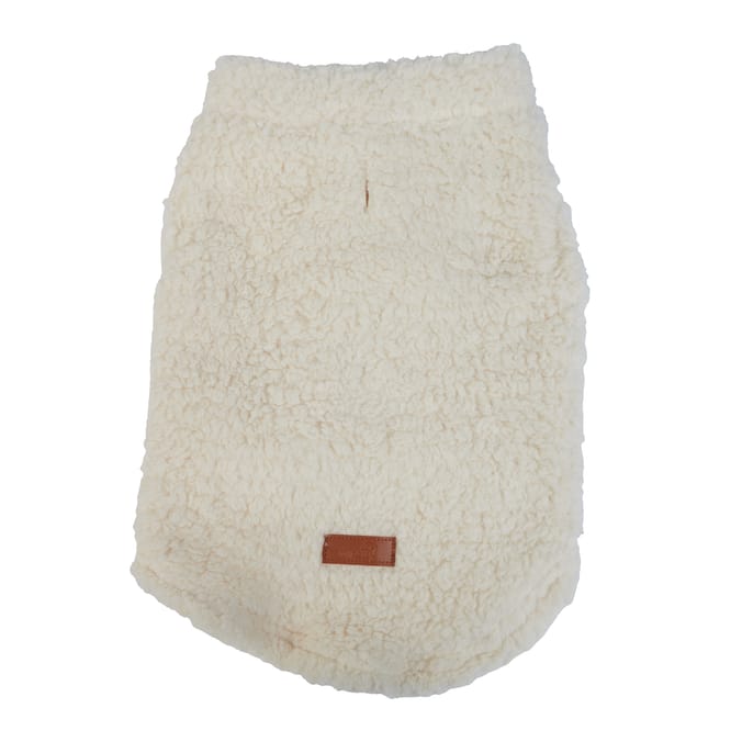  My Pets Teddy Fleece Cream Dog Coat
