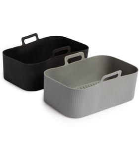 Everyday Essentials Rectangle Silicone Air Fryer Liners 2 Pack
