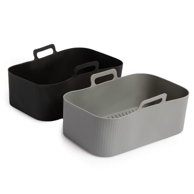 Everyday Essentials Rectangle Silicone Air Fryer Liners 2 Pack