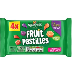 Rowntree's Fruit Pastilles Sweets 4 Pack Multipack 164g