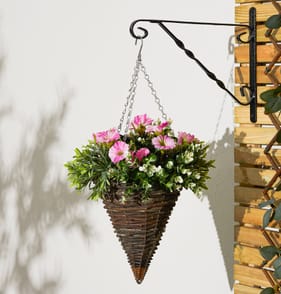 Jardin Artificial Petunia Hanging Basket - Pink