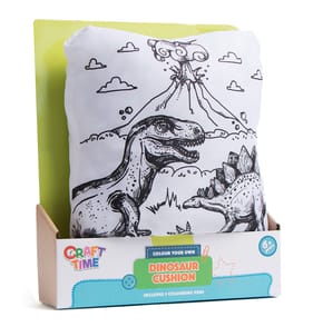 Craft Time Colour Your Own Cushion - Dinosaur