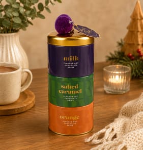 Stacked Cocoa Drink Mix Tins 90g