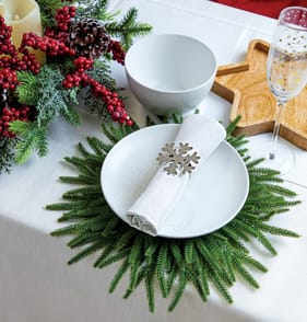 Festive Feeling Table Napkin 40x40 CM - Silver Sparkle
