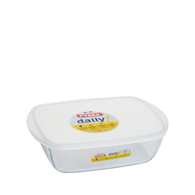 Pyrex Rectangular Roaster & Lid 1.1l | Home Bargains