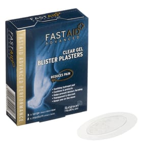 FastAid Clear Gel Blister Plasters 5 Pack