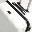 Salisbury Embossed Quilted Shell Suitcase - Off White