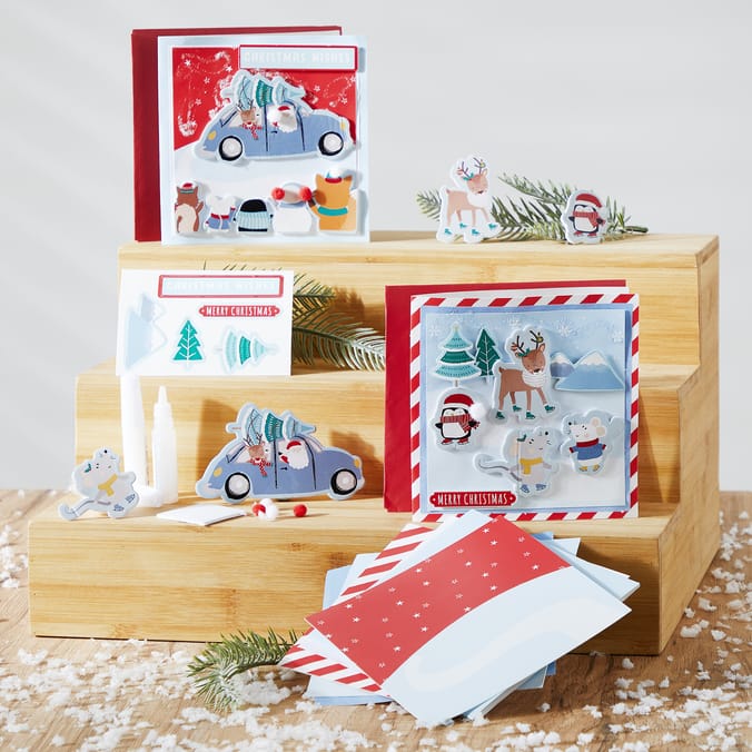 Sleigh Bells Make Your Own Christmas Cards x3