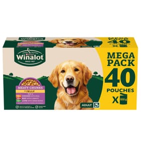 Winalot Meaty Chunks Mixed in Jelly Wet Dog Food 40 x 100g
