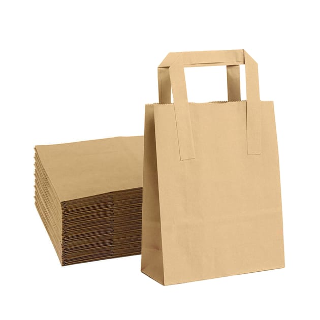 Mini Brown Kraft Paper Bag (1 lb) Small - Paper Lunch / Snacks Bags (100  count)