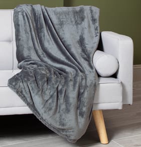 Home Collections Extra Large Super Soft Throw - Dark Grey