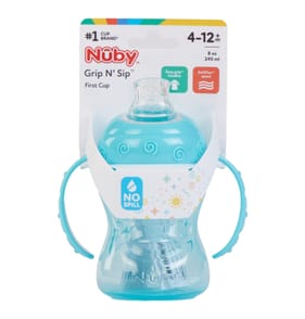 Nûby Grip N' Sip First Cup 4-12m 240ml - Blue