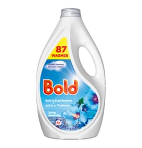 Bold Liquid Laundry Detergent Gel 2.697 Litres 87 Washes - Spring Awakening