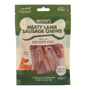 Chester's Meaty Sausage Chews 100g - Lamb