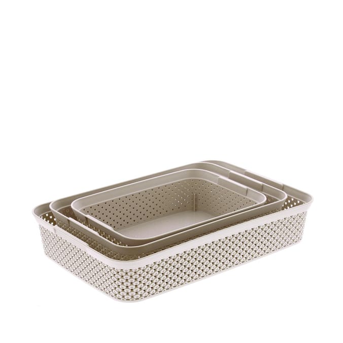 Diamond Basket 3pc Storage