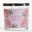 I Blooming Love You Scented Candle - Pink Peony 