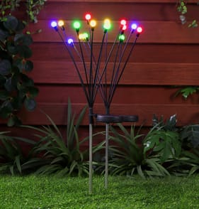 Firefly Firefly Stake Solar Lights 2 Pack - Multi Colour