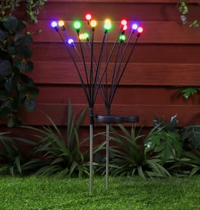  Firefly Firefly Stake Solar Lights 2 Pack - Multi Colour