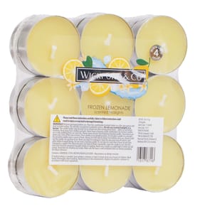Wickford & Co Scented Tealights 18 Pack - Frozen Lemonade