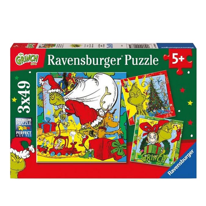 Ravensburger The Grinch Jigsaw Puzzles for Kids - 3x49PC