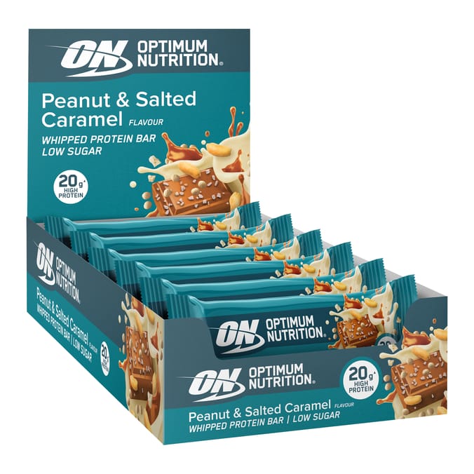 Optimum Nutrition Whipped Peanut & Salted Caramel Protein Bar 68g x 10
