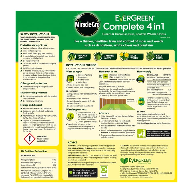 Miracle-Gro Complete 50m2
