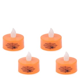 Haunted House LED Flickering Tealights 4 Pack