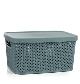 Diamond 3.5L Storage with Lid - Light Grey